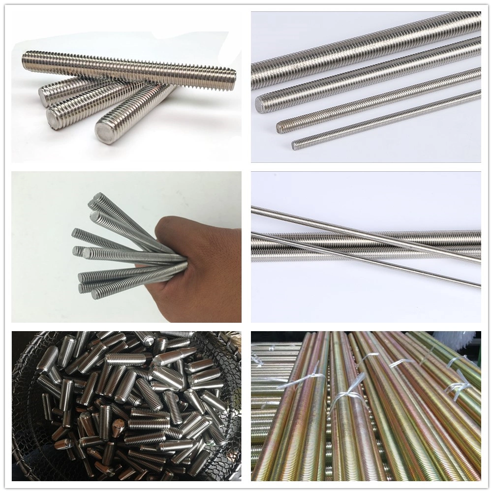 Threaded Bar Grade 4.8 Galvanized Carbon Steel Gi Stud Threaded Rod