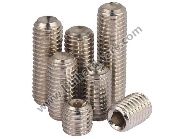 Stainless A2-70 Hexagon Socket Set Screw with Flat Point M1.6-M8