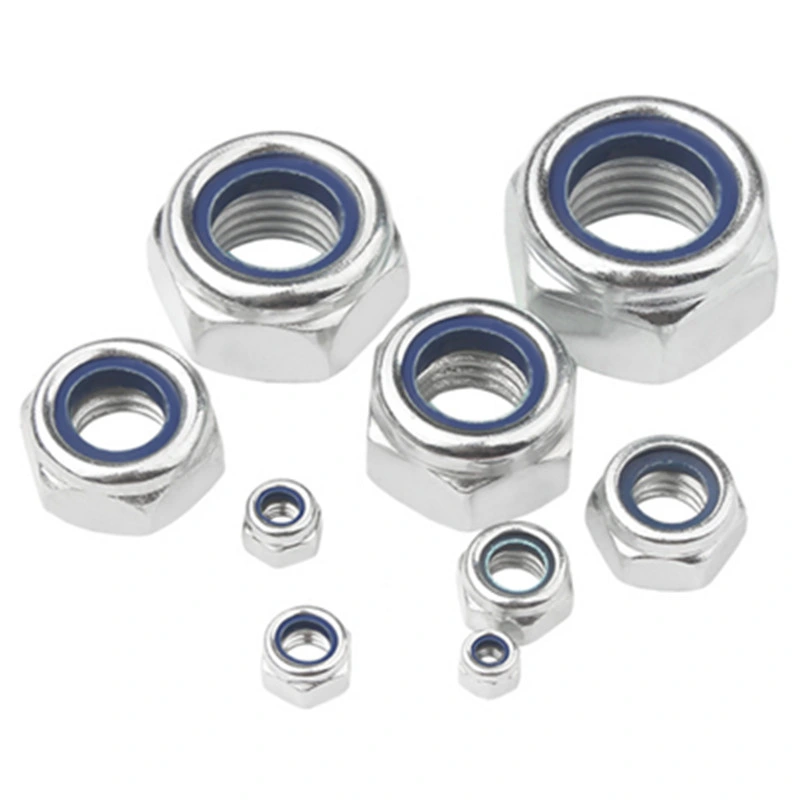 Hex Nut Hex Lock Nut Hex Nylon Lock Nuts with DIN985 Zinc Plated