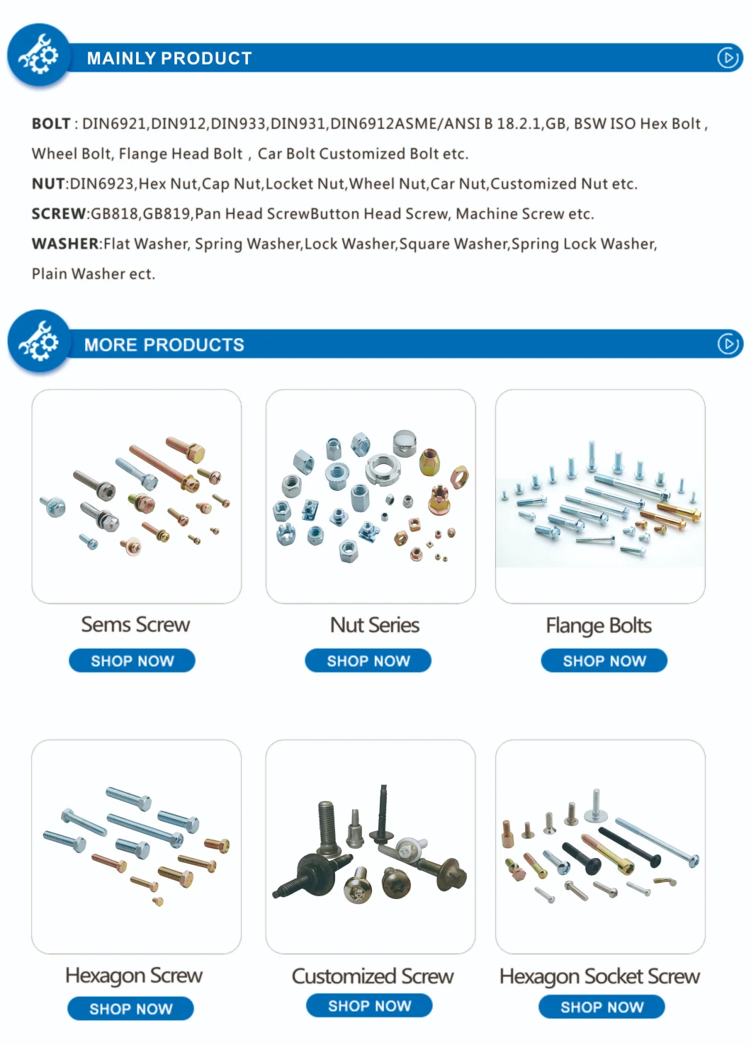 Metal Insert Lock Nut Screw Flange Nut/ Hex Nut