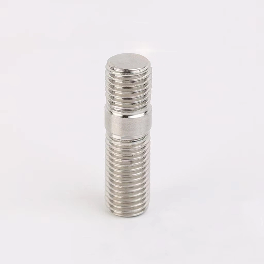 Sample Customization A2 A4 B8m B8t 304 306 DIN 975 976 Hex Head Partially Thread Double End Threaded Rod Bolts Stud with DIN975 976