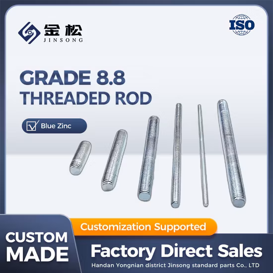 Dalian Beston 1000 mm-3000 mm Länge Metallstange Gewinderohrstangen DIN975 Vollgewinde 4,8 5 mm 8 mm G. I HDG M16 PVC Sechskantkopf 25 Hersteller von Gewindebolzen in China